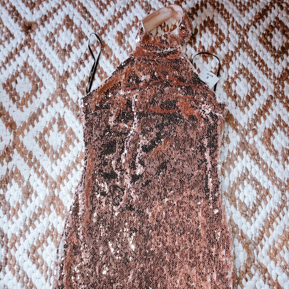 Gold Sequin Dress